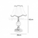 Fabric Table Lamp Nordic Bedside Light Glass Decoration Lamp