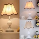 Fabric Table Lamp Nordic Bedside Light Glass Decoration Lamp