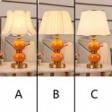 American Ceramic Table Lamp Creative Bedside Lamp Luxury Postmodern Gourd Table Light