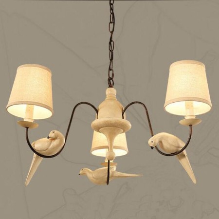 3 Light Rustic / Lodge Vintage Pendant Light