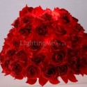 European Crystal Table Lamp Rose Flower Bedside Lamp Wedding Party Decoration Light