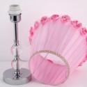 European Crystal Table Lamp Rose Flower Bedside Lamp Wedding Party Decorative Light