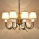 8 Light Rustic / Lodge Vintage Pendant Light