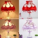 Classical European Table Lamp Glass Bedside Lamp Girls Room