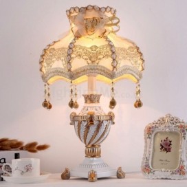 European Resin Table Lamp Creative Bedside Table Light