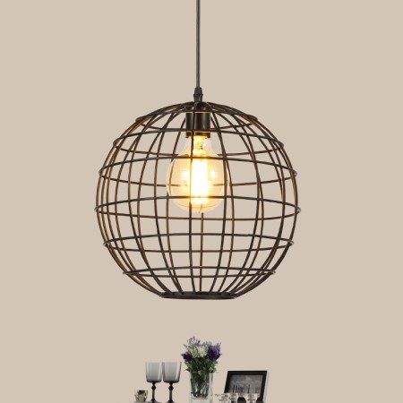 Country Vintage Globe Pendant Light