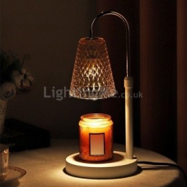 Modern Argyle Candle Warmer Lamp Aroma Lamp Melting Wax Lamp