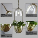 Rustic / Lodge Metal Glass Pendant Light