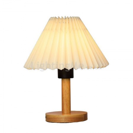 Modern Bedside Lamp Wood Texture Vintage Nightstand Reading Lamp