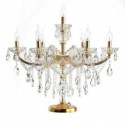 Gorgeous Bedside Crystal Table Lamp Gold Desk Lamps With Elegant Crystal Shade