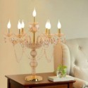 Crystal Desk Light Elegant Nightstand Table Lamp