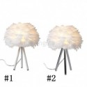 Creative Feather Table Lamp Desk Decorative Light