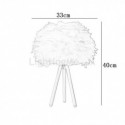 Creative Feather Table Lamp Desk Decorative Light