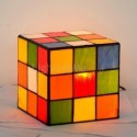 Creative Rubik's Cube Table Lamp Glass Desk Lamp