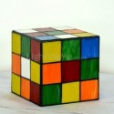 Creative Rubik's Cube Table Lamp Glass Desk Lamp