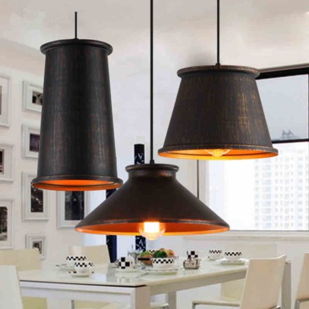 Retro / Vintage 1 Light Metal Pendant Light