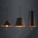 Retro / Vintage 1 Light Metal Pendant Light