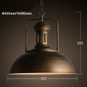 Retro / Vintage Metal 1 Light Pendant Light