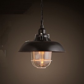 Retro / Vintage Metal 1 Light Pendant Light