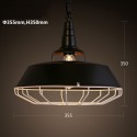 Retro / Vintage Metal 1 Light Pendant Light