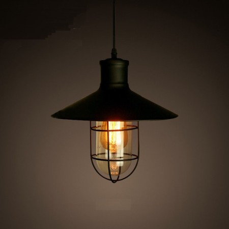 Retro / Vintage Metal 1 Light Pendant Light