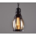 Retro / Vintage Pendant Light with Glass Shade