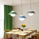 2 Light Modern/Contemporary Steel Pendant Light