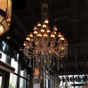 20 Light (8+8+4) 3 Tiers Clear Candle Style Crystal Chandelier