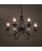 6 Light Industrial Style Steel Chandelier