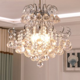 3 Light Clear Candle Style Crystal Chandelier