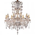 6 Light Clear Candle Style Crystal Chandelier
