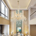 36 Light Champagne Candle Style Crystal Chandelier