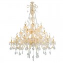 36 Light Champagne Candle Style Crystal Chandelier