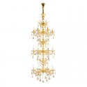 18 Light (6+6+6) 3 Tiers Gold Zinc Alloy Chandelier
