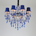 9 Light (8+1) 2 Tiers American Country Blue Chandelier