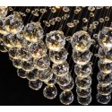 8 Light Wave Modern K9 Crystal Sparkle Luxury Rain Drop Chandelier