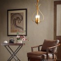 4 Light Retro Rustic Luxury Brass Chandelier