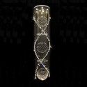 9 Light Double Spiral Three Sphere Modern K9 Crystal Sparkle Luxury Rain Drop Chandelier