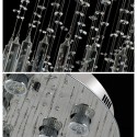 Round Modern K9 Crystal Sparkle Luxury Rain Drop Chandelier