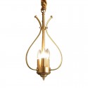 4 Light Retro Rustic Luxury Brass Chandelier