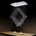 4 Light Modern K9 Crystal Sparkle Luxury Rain Drop Chandelier