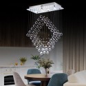 4 Light Modern K9 Crystal Sparkle Luxury Rain Drop Chandelier