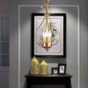 4 Light Retro Rustic Luxury Brass Chandelier