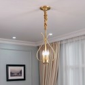 4 Light Retro Rustic Luxury Brass Chandelier