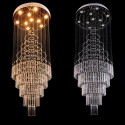 10 Light Modern K9 Crystal Sparkle Luxury Rain Drop Chandelier