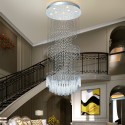 Round Modern K9 Crystal Sparkle Luxury Rain Drop Chandelier