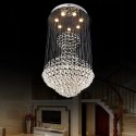 7 Light Round Modern K9 Crystal Sparkle Luxury Rain Drop Chandelier