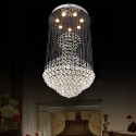 7 Light Round Modern K9 Crystal Sparkle Luxury Rain Drop Chandelier