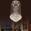 7 Light Round Modern K9 Crystal Sparkle Luxury Rain Drop Chandelier