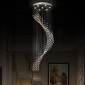 7 Light Spiral Modern K9 Crystal Sparkle Luxury Rain Drop Chandelier